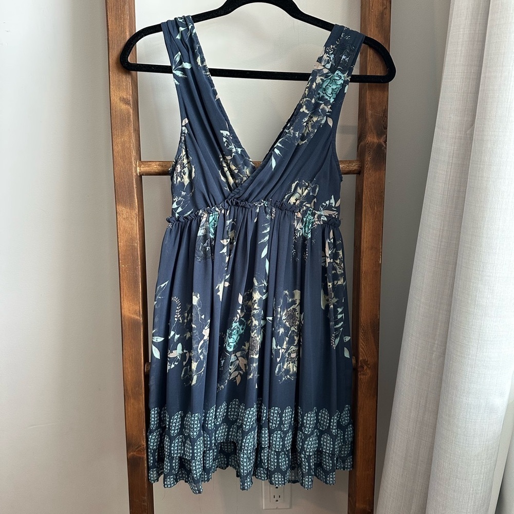 Free People Boho Mixed Floral Print Dress - Picture 3 of 9